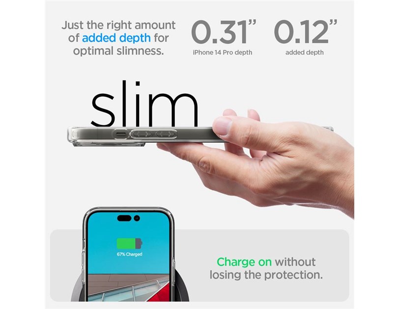 Spigen Ultra Hybrid, zaštitna maska za telefon, kristalna - iPhone 14 Pro