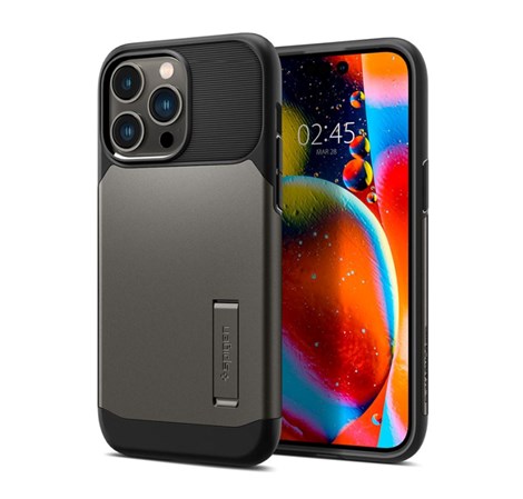 Spigen Slim Armor MagSafe, zaštitna maska za telefon, gunmetal - iPhone 14 Pro (ACS04673)