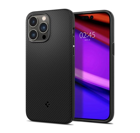Spigen Mag Armor MagSafe, zaštitna maska za telefon, mat crna - iPhone 14 Pro