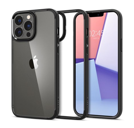 Spigen Ultra Hybrid, zaštitna maska za telefon, mat crna - iPhone 13 Pro