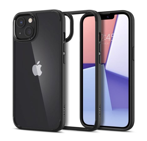 Spigen Ultra Hybrid, zaštitna maska za telefon, mat crna - iPhone 13