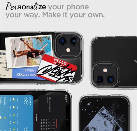 Spigen Ultra Hybrid, zaštitna maska za telefon, prozirna - iPhone 12 mini