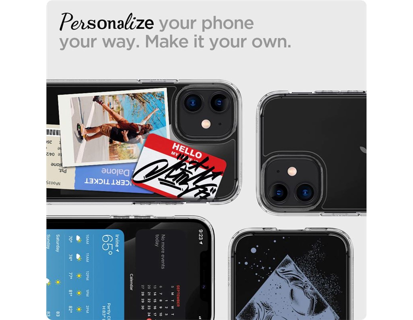 Spigen Ultra Hybrid, zaštitna maska za telefon, prozirna - iPhone 12 mini