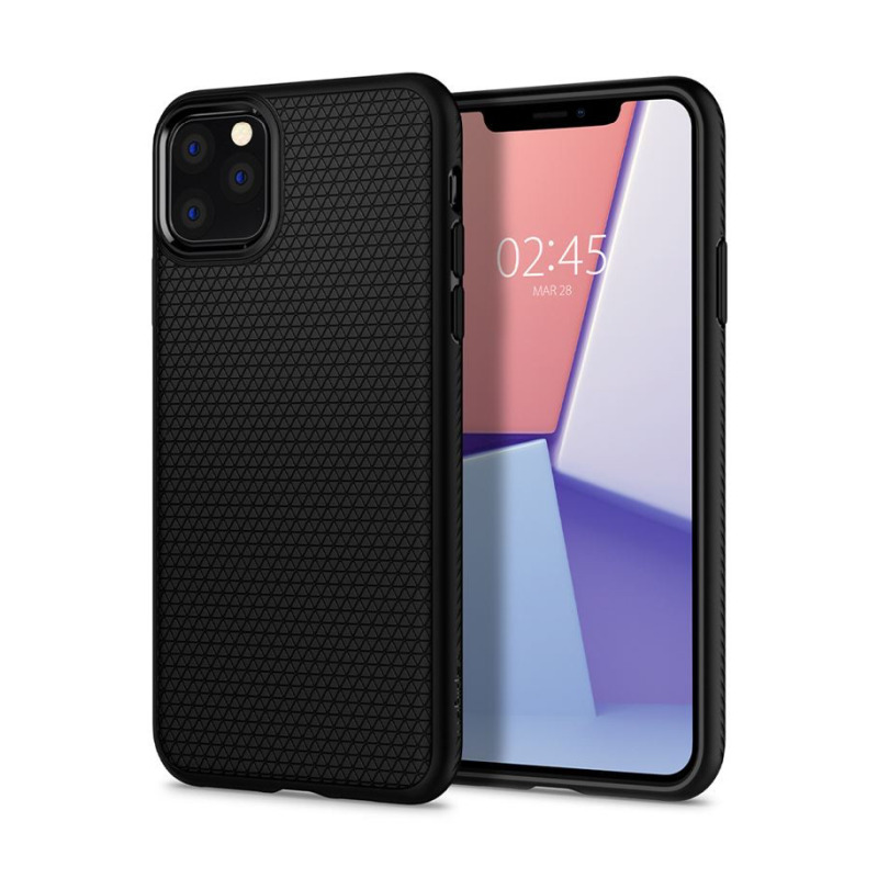 Spigen Liquid Air, zaštitna maska za telefon, crna - iPhone 11 Pro