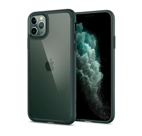Spigen Ultra Hybrid, zaštitna maska za telefon, midnight green - iPhone 11 Pro (ACS00417)