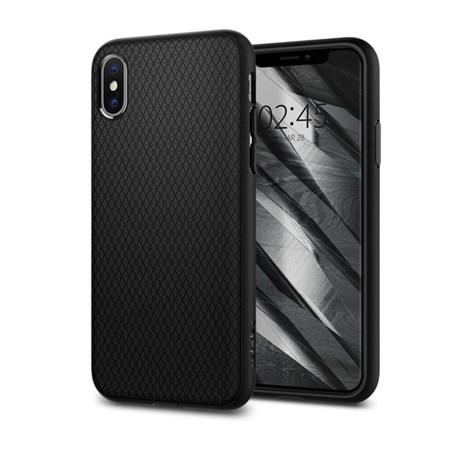 Spigen Liquid Air, zaštitna maska za telefon, crna - iPhone XS/X