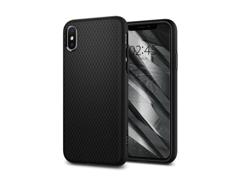 Spigen Liquid Air, zaštitna maska za telefon, crna - iPhone XS/X