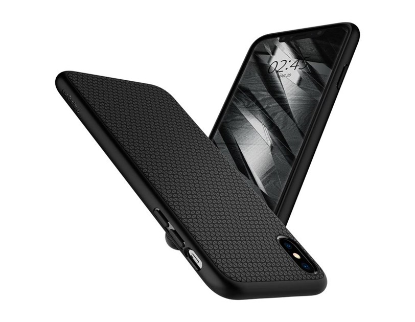 Spigen Liquid Air, zaštitna maska za telefon, crna - iPhone XS/X