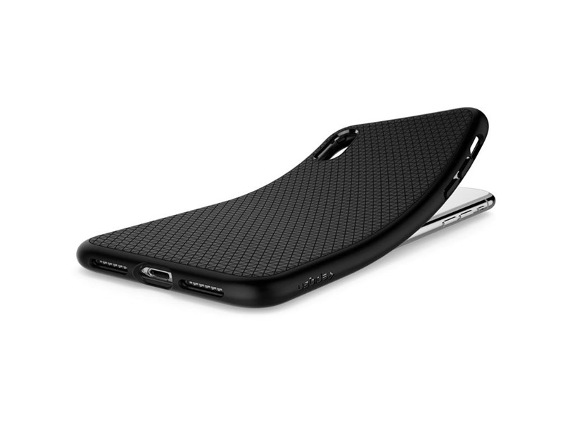 Spigen Liquid Air, zaštitna maska za telefon, crna - iPhone XS/X