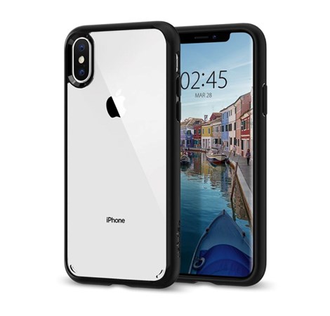 Spigen Ultra Hybrid, zaštitna maska za telefon, mat crna - iPhone XS/X