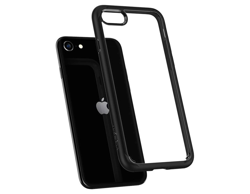 Spigen Ultra Hybrid 2, zaštitna maska za telefon, crna - iPhone SE (2022/2020)/8/7