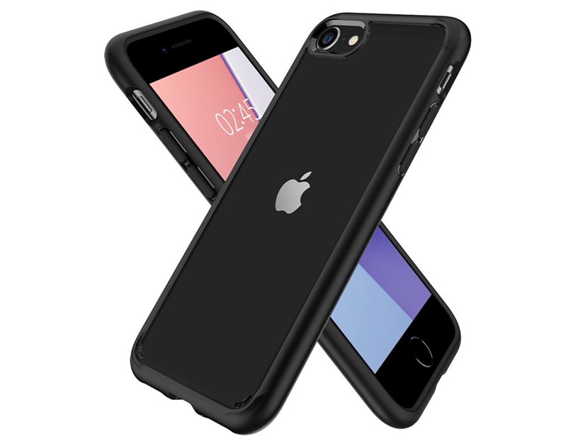 Spigen Ultra Hybrid 2, zaštitna maska za telefon, crna - iPhone SE (2022/2020)/8/7