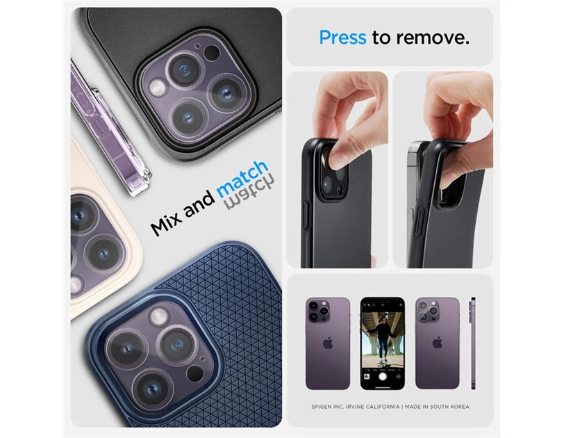 Spigen Glass Optik, zaštitno staklo za kameru telefona, 2 kom, prozirno - iPhone 14 Pro/iPhone 14 Pro Max (AGL05228)