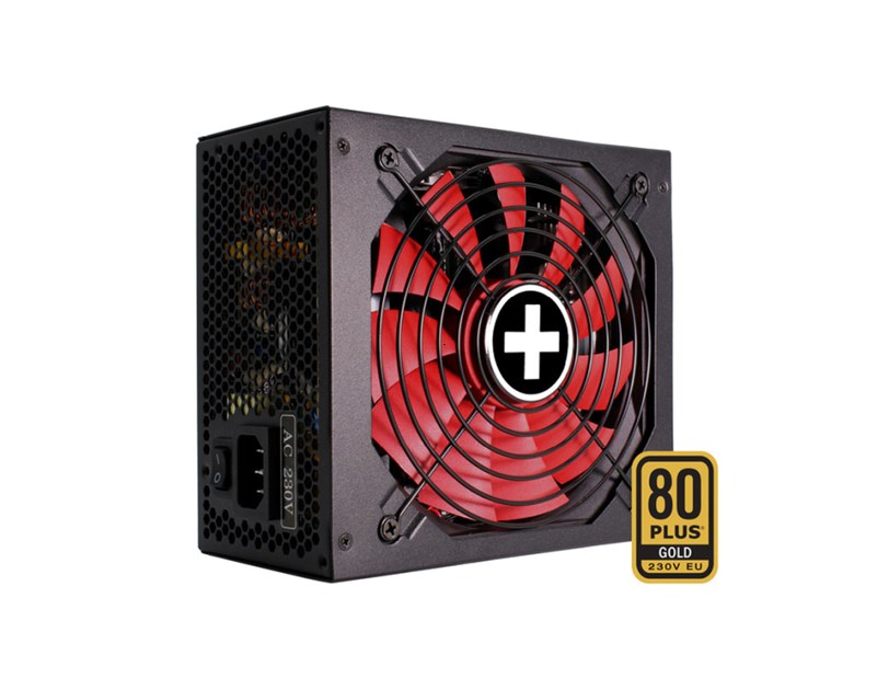 Xilence 850W Performance X+, ATX 3.0 80+ GOLD, polumodularno, aktivan PFC, 4×PCIe, 6×SATA, 20+4-pina, 140mm ventilator, crno