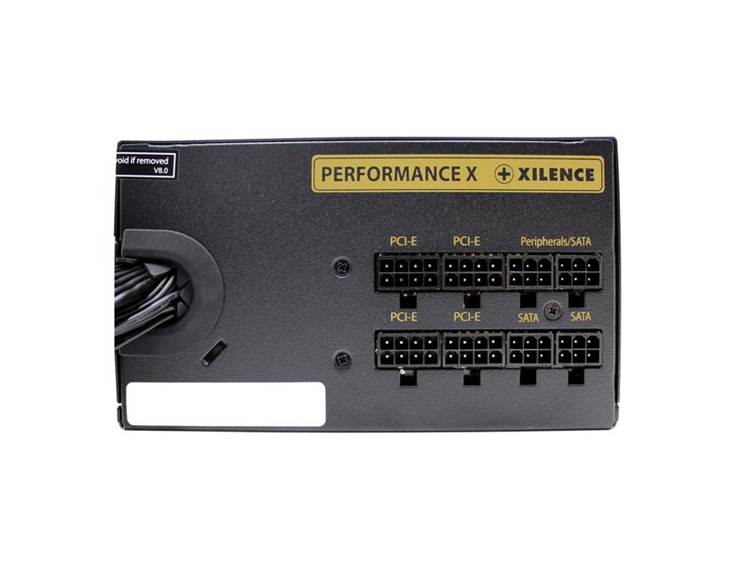 Xilence 850W Performance X+, ATX 3.0 80+ GOLD, polumodularno, aktivan PFC, 4×PCIe, 6×SATA, 20+4-pina, 140mm ventilator, crno
