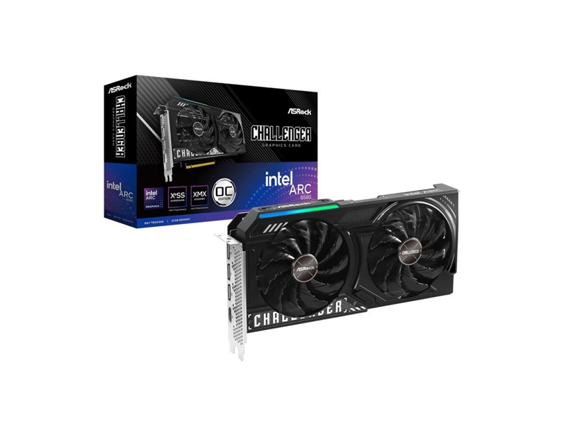 ASRock Intel Arc B580 Challenger OC 12GB GDDR6/192bit, PCIe 4.0, 1×HDMI/3×DP