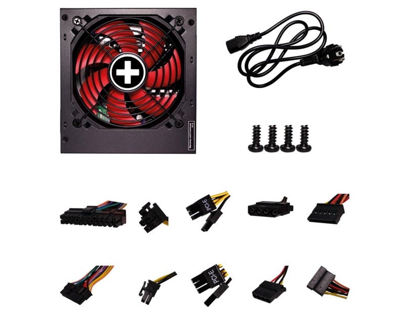 Xilence 550W Gaming, ATX 2.4 80+ BRONZE, aktivan PFC, 2×PCIe, 6×SATA, 20+4-pina, 120mm ventilator, crno