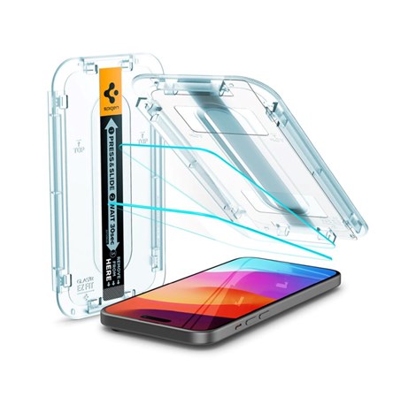 Spigen Glass tR EZ Fit 2 Pack, transparency - iPhone 16/15 Plus