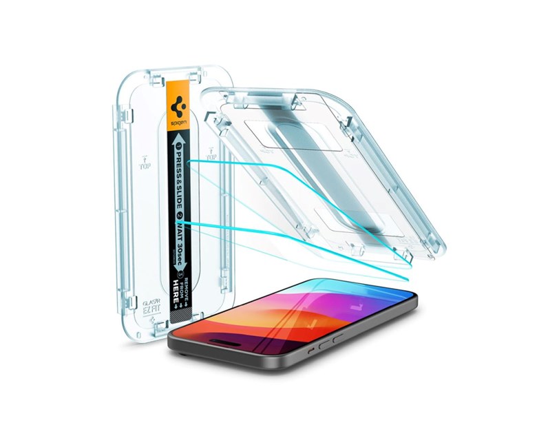 Spigen Glass tR EZ Fit 2 Pack, transparency - iPhone 16/15 Plus