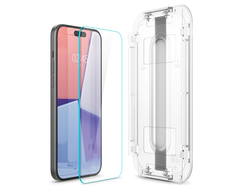 Spigen Glass tR EZ Fit 2 Pack, transparency - iPhone 16/15 Plus