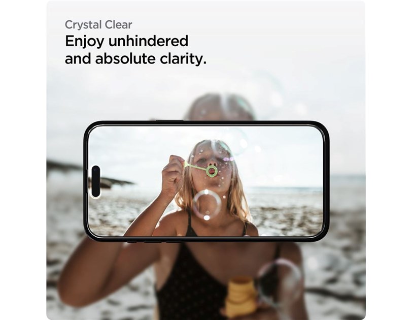 Spigen Glass tR AlignMaster, zaštitno staklo za ekran telefona, 2 kom, FC crni - iPhone 15 Plus (AGL06886)