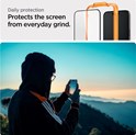 Spigen Glass tR AlignMaster, zaštitno staklo za ekran telefona, 2 kom, FC crni - iPhone 15 Plus (AGL06886)