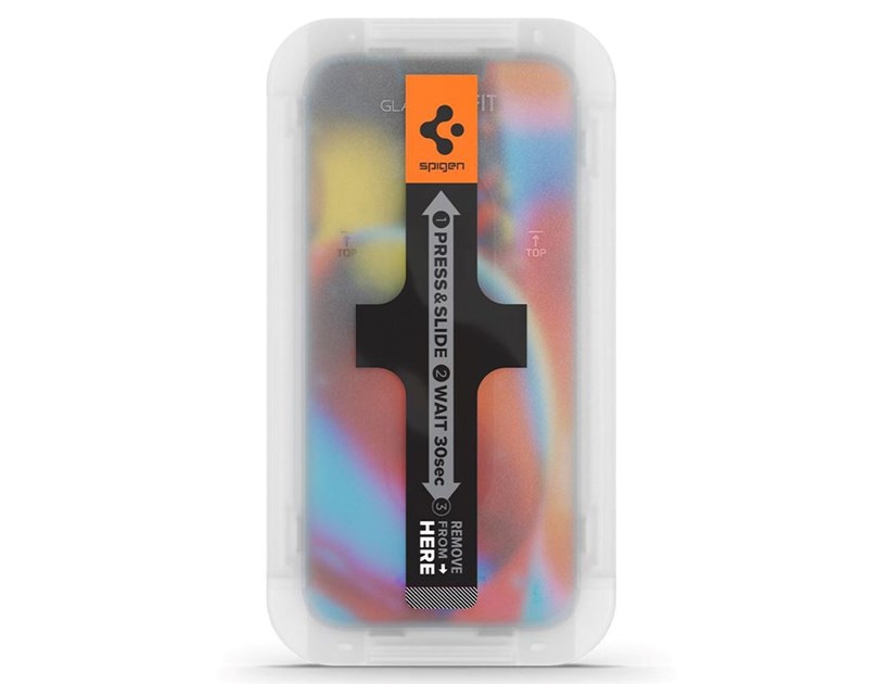 Spigen tR EZ Fit, zaštitno staklo za ekran telefona, 2 kom + okvir za instalaciju - iPhone 14/iPhone 13 Pro/iPhone 13