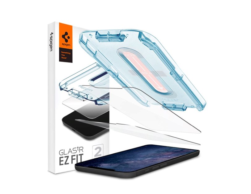 Spigen Glas tR EZ Fit, zaštitno staklo za telefon, 2 kom - iPhone 12 mini 