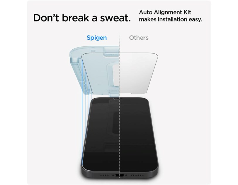 Spigen Glas tR EZ Fit, zaštitno staklo za telefon, 2 kom - iPhone 12 mini 