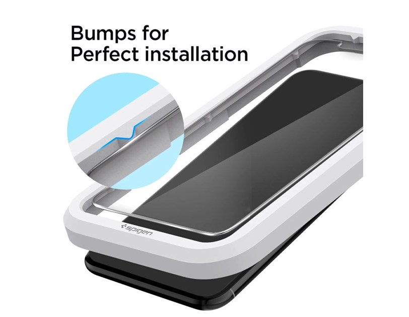 Spigen Align Glas.tR, zaštitno staklo za ekran telefona, 2 kom + okvir za instalaciju - iPhone 11/XR (AGL00101)