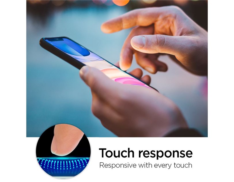 Spigen Align Glas.tR, zaštitno staklo za ekran telefona, 2 kom + okvir za instalaciju - iPhone 11/XR (AGL00101)