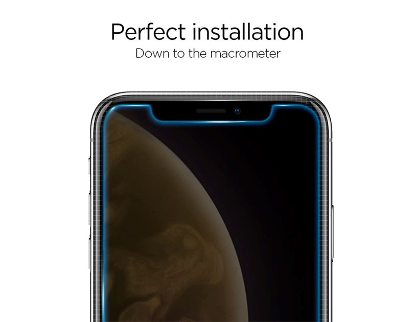 Spigen Glas.tR EZ Fit, zaštitno staklo za telefon - iPhone XR