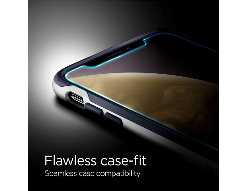 Spigen Glas.tR EZ Fit, zaštitno staklo za telefon - iPhone XR