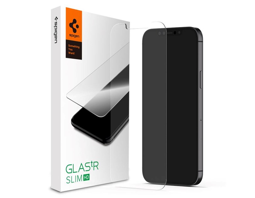 Spigen Glass zaštitno staklo za ekran telefona, 2 kom, crno - iPhone SE (2022/2020)/8/7