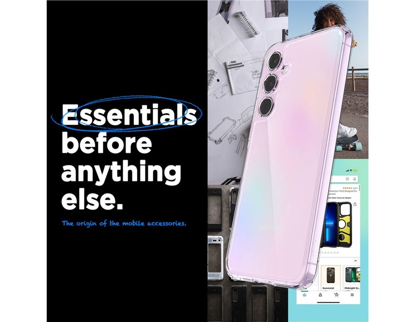 Spigen Ultra Hybrid, crystal clear - Samsung Galaxy A55