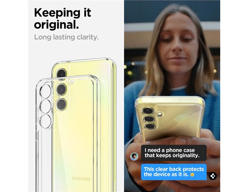 Spigen Ultra Hybrid, crystal clear - Samsung Galaxy A55