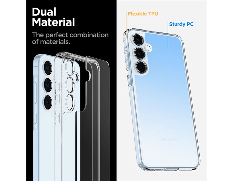 Spigen Ultra Hybrid, crystal clear - Samsung Galaxy A55