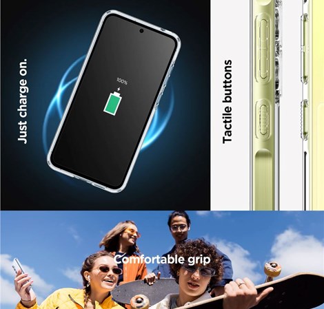 Spigen Ultra Hybrid, crystal clear - Samsung Galaxy A55