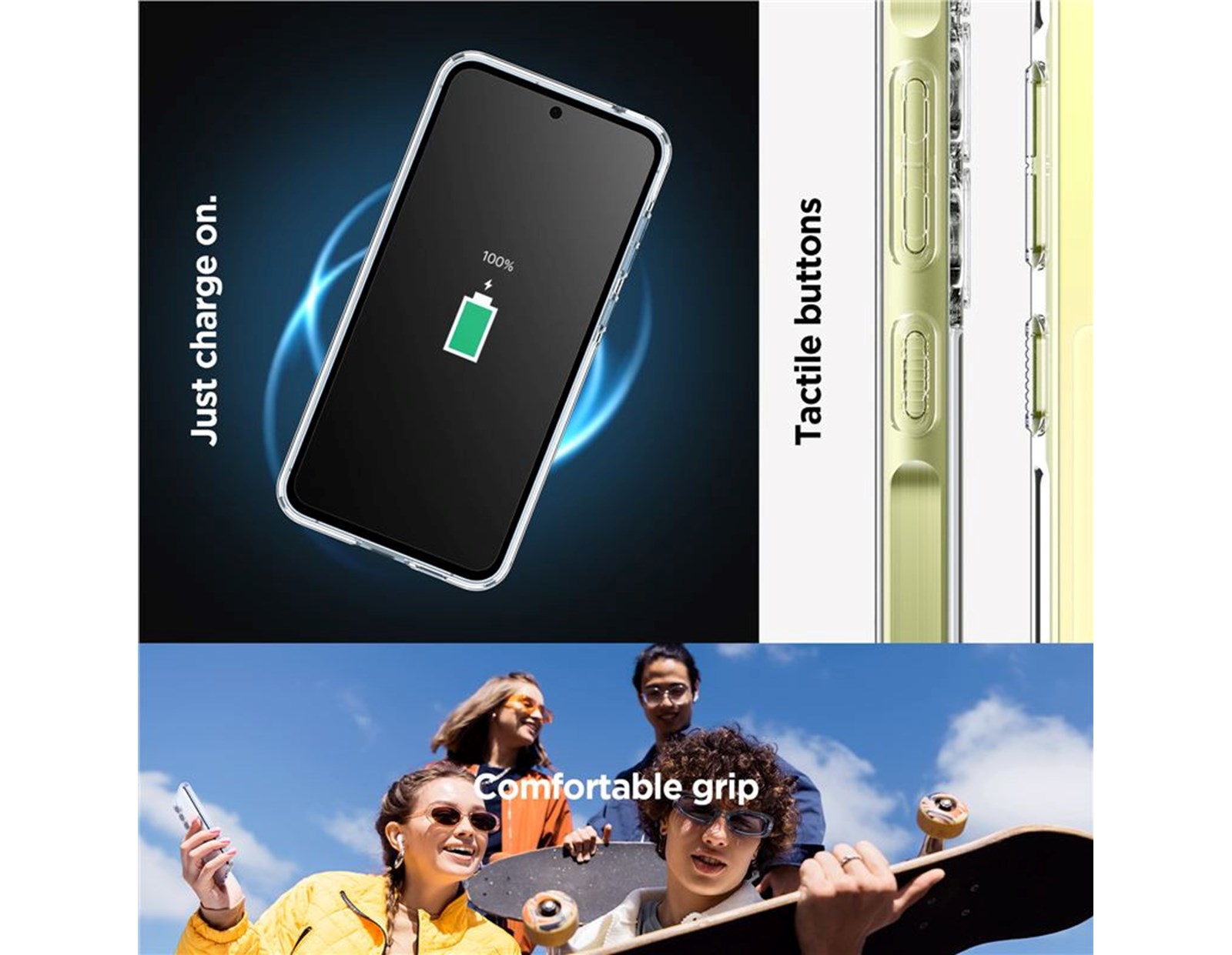 Spigen Ultra Hybrid, crystal clear - Samsung Galaxy A55