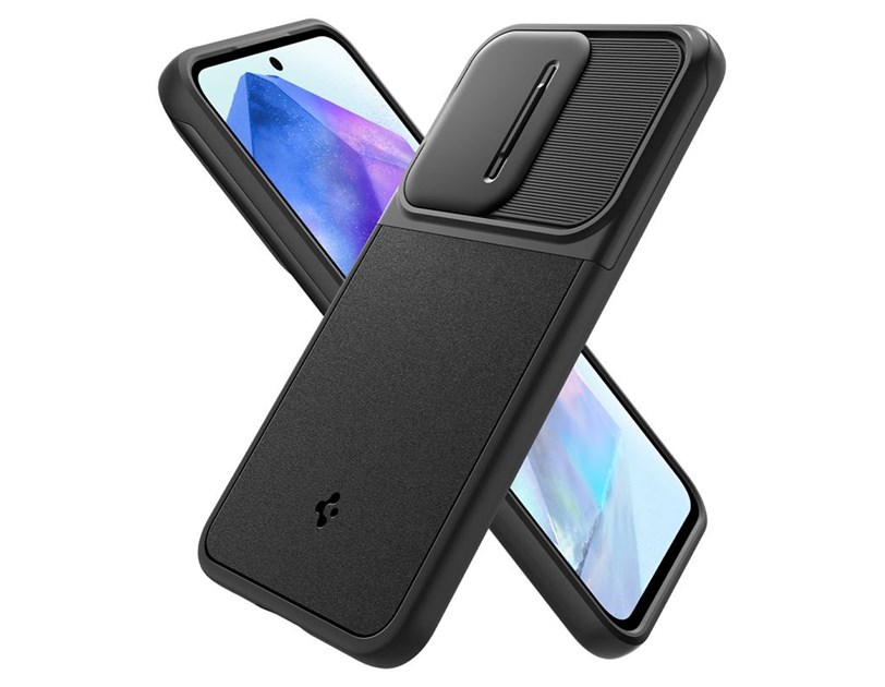 Spigen Optik Armor, crni - Samsung Galaxy A55 (ACS07535)