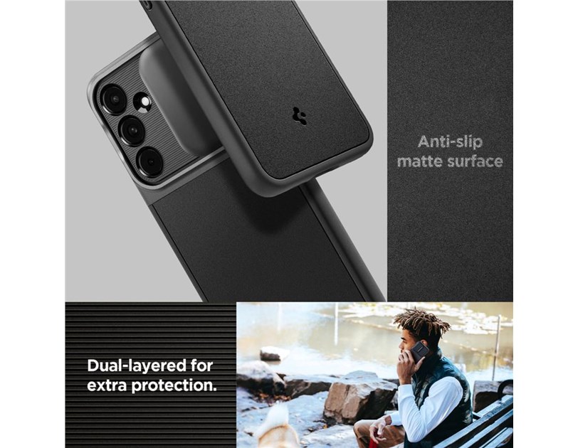 Spigen Optik Armor, crni - Samsung Galaxy A55 (ACS07535)