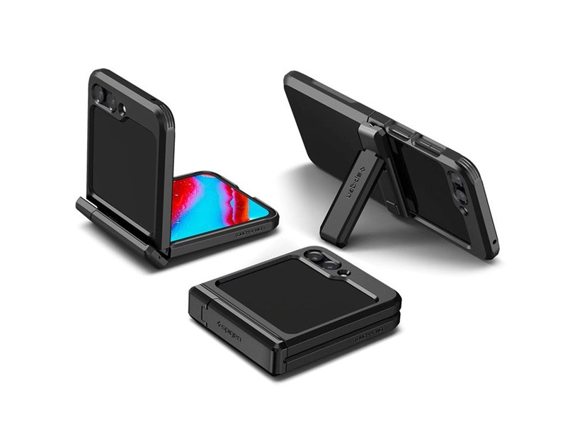 Spigen Tough Armor, zaštitna maska za telefon, crna - Samsung Galaxy Z Flip5 (ACS06227)
