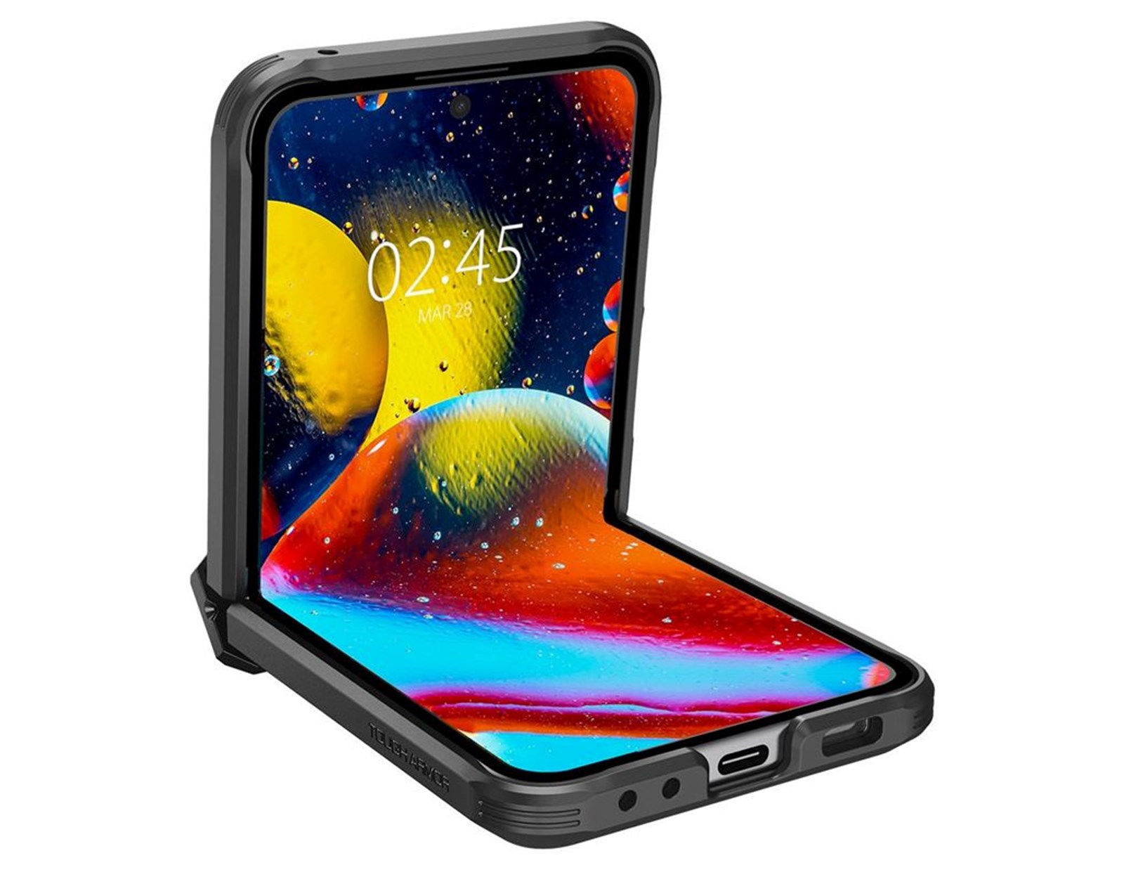 Spigen Tough Armor, zaštitna maska za telefon, crna - Samsung Galaxy Z Flip5 (ACS06227)