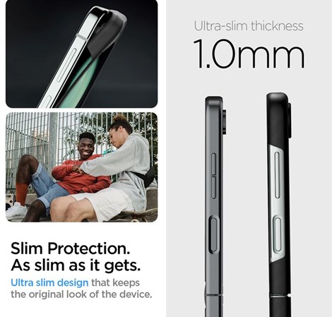 Spigen Air Skin Pro, zaštitna maska za telefon, crna - Samsung Galaxy Z Flip5 (ACS06239)