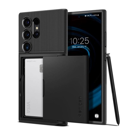 Spigen Slim Armor CS, black zaštitna maska za telefon - Samsung Galaxy S24 Ultra (ACS07306)