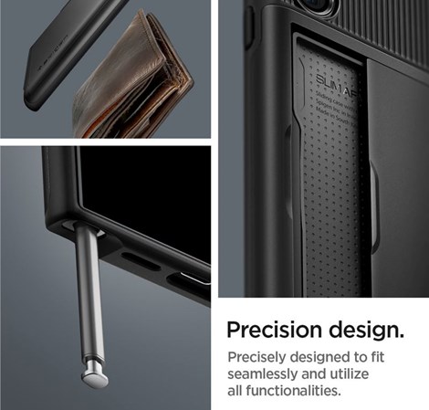 Spigen Slim Armor CS, black zaštitna maska za telefon - Samsung Galaxy S24 Ultra (ACS07306)