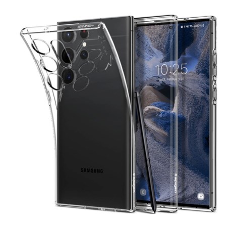 Spigen Liquid Crystal, zaštitna maska za telefon, prozirna - Samsung Galaxy S23 Ultra