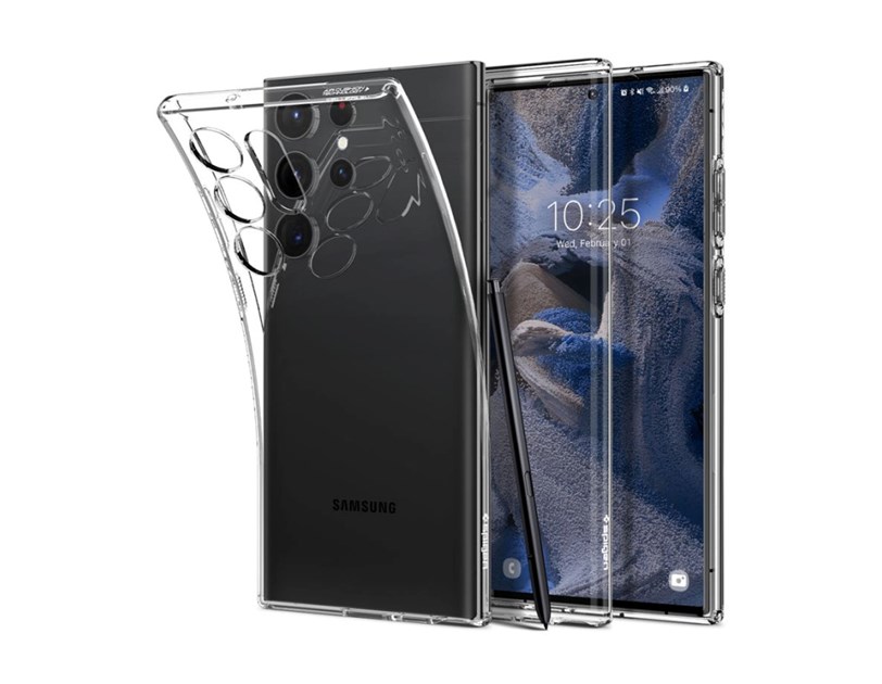 Spigen Liquid Crystal, zaštitna maska za telefon, prozirna - Samsung Galaxy S23 Ultra