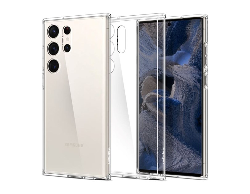 Spigen Ultra Hybrid, zaštitna maska za telefon, prozirna - Samsung Galaxy S23 Ultra