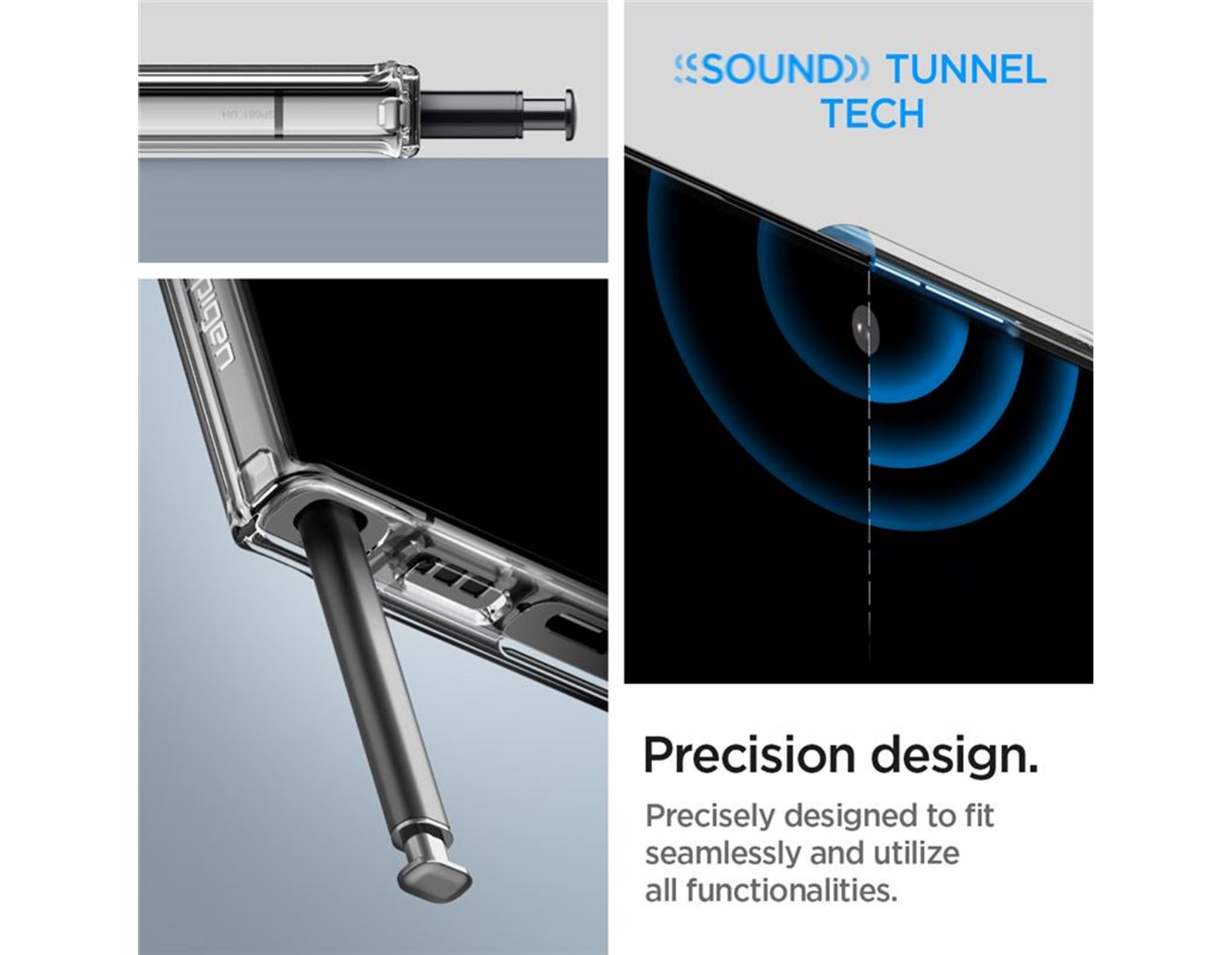 Spigen Ultra Hybrid, zaštitna maska za telefon, prozirna - Samsung Galaxy S23 Ultra